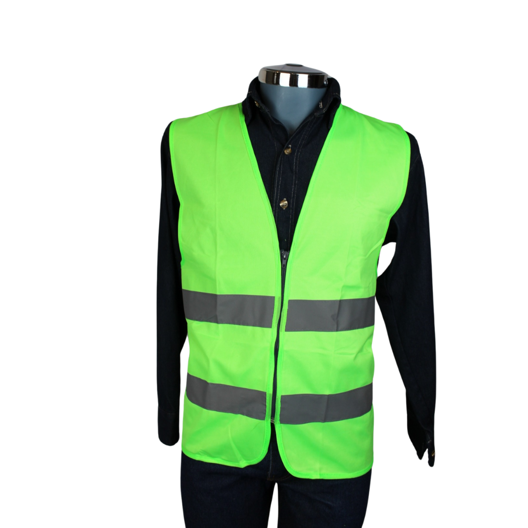 chaleco alta visibilidad verde frente