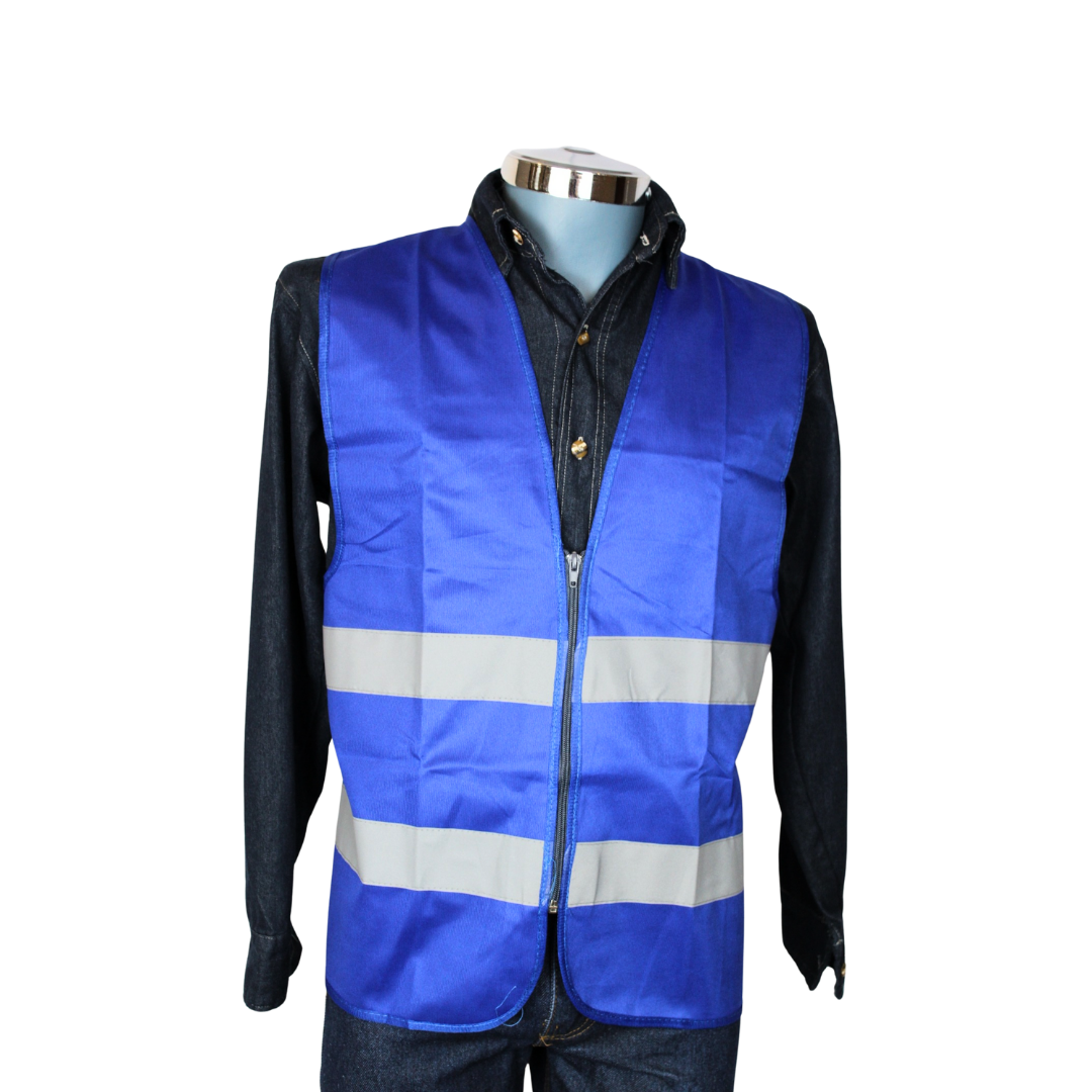 chaleco clase II azul frente