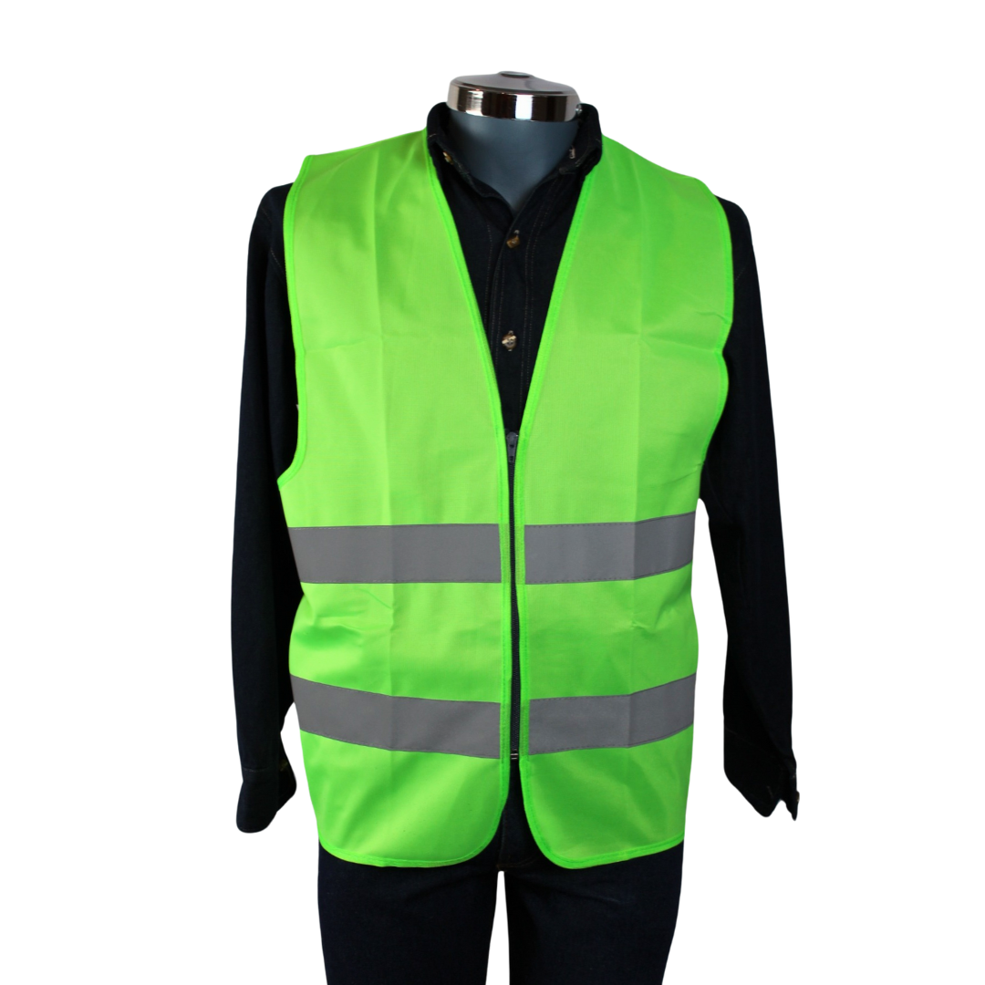 chaleco clase II verde frente